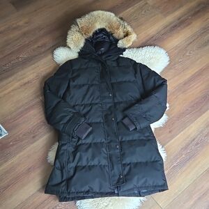 Canada Goose Shelburne parka M herringbone, black label